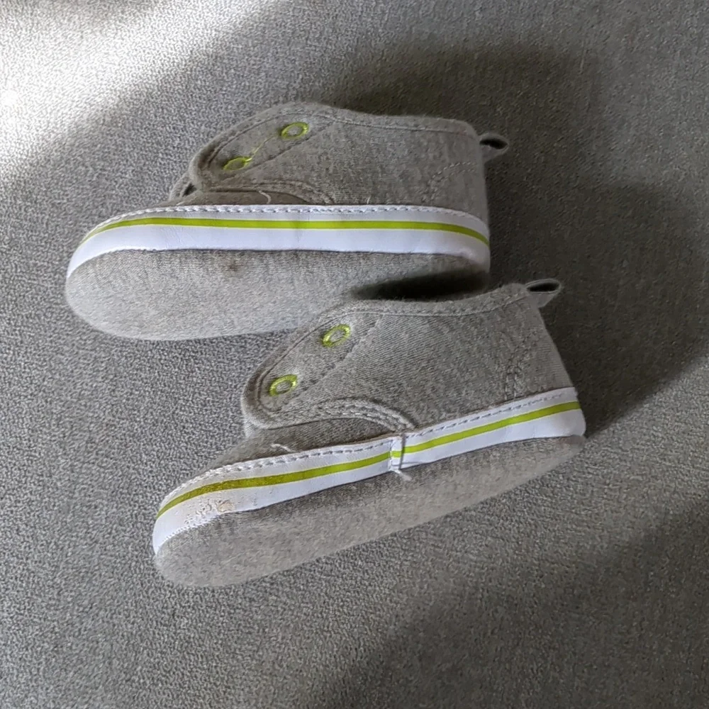 Gray Baby Booties 9 Month